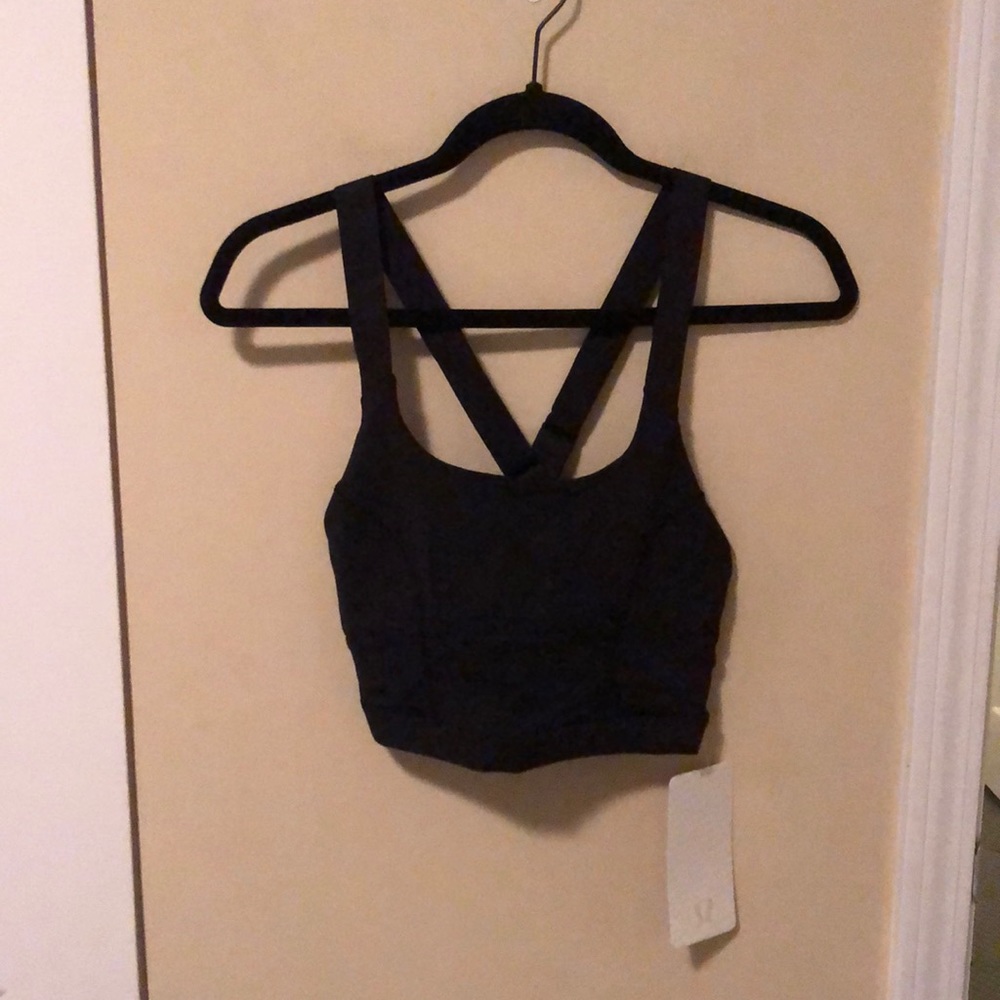 Lululemon black Pure Practice bra sz 4 NWT 87744